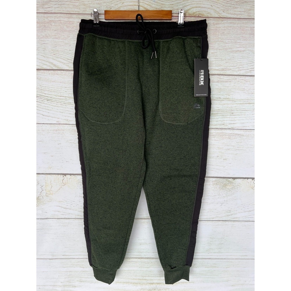RBX Performance Jogger Mens Size Large Green Taper Jogger Sweat Pants New